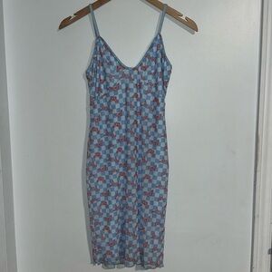 NWT Forever21 Checkered Butterfly Dress